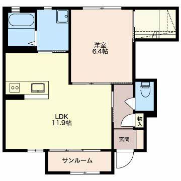 コンフォート木津の間取り写真