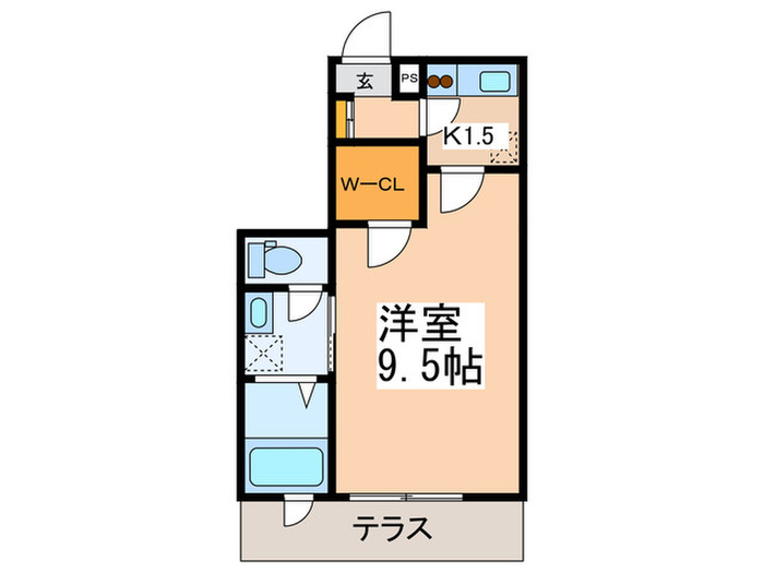 シャ-メゾン南大井の間取り写真