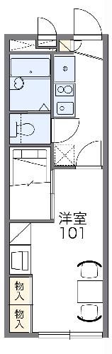 レオパレスドミール平津の間取り写真