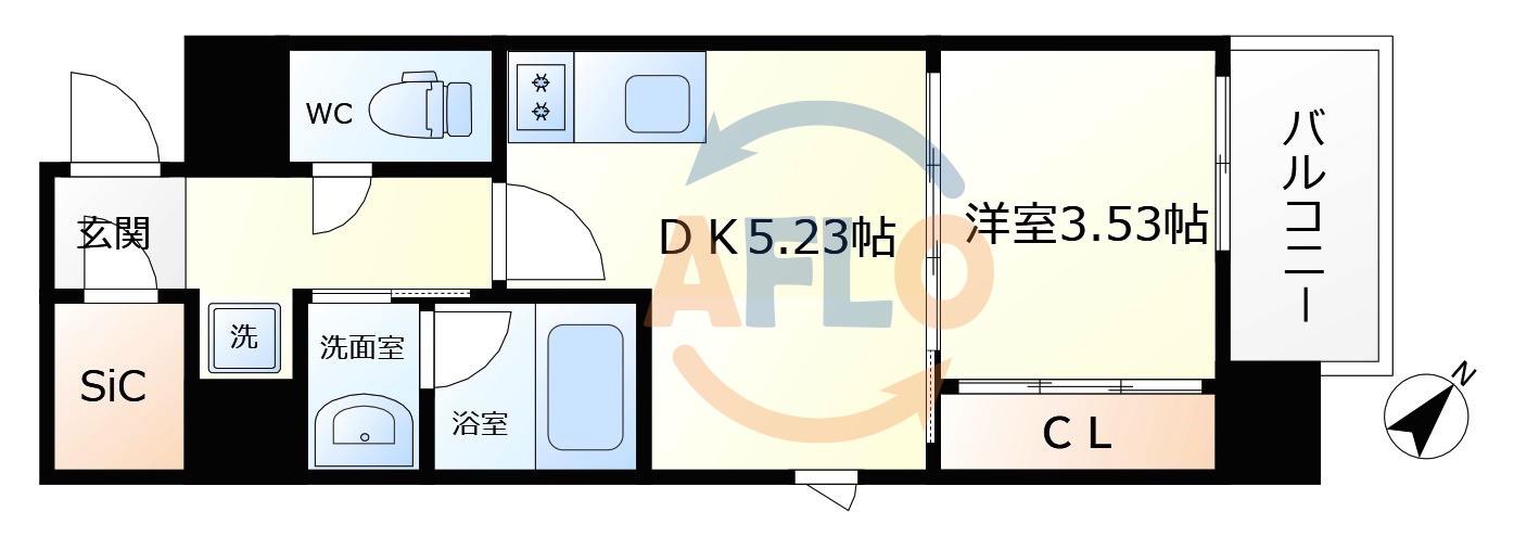 WOB西九条の間取り写真
