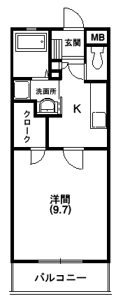 ＪＲ東海道本線 愛野駅 徒歩1分 5階建 築20年の間取り写真