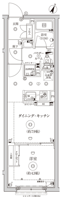 CREATIF池袋の間取り写真