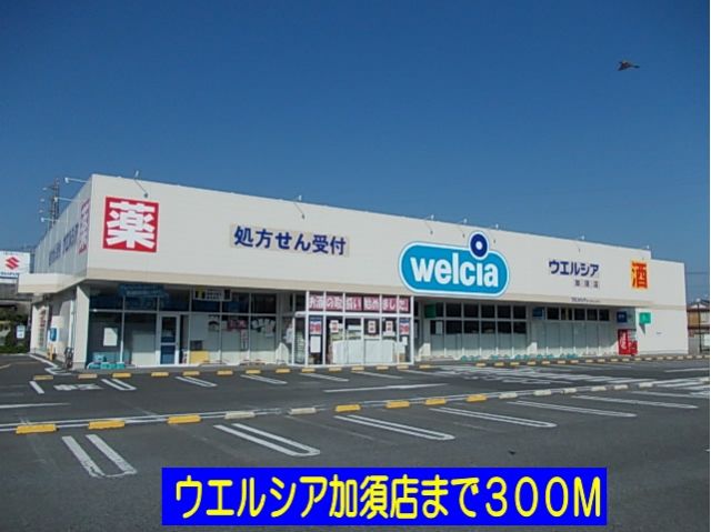 ドラックストア　ウエルシア加須店（ドラッグストア）まで300m