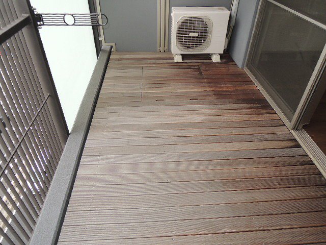 バルコニー　広々としたバルコニーです