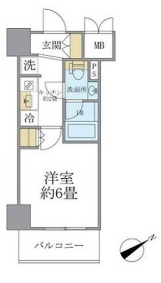 レスピール川崎の間取り写真
