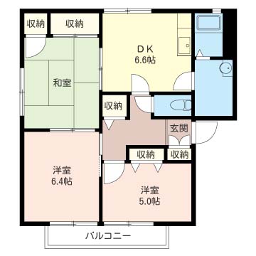 ドミールフォーレスト　Ａ号棟Ａ号棟の間取り