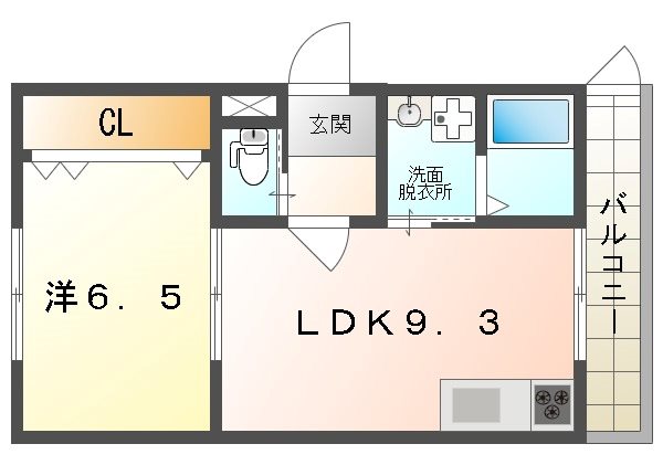 セントポーリア梅園の間取り