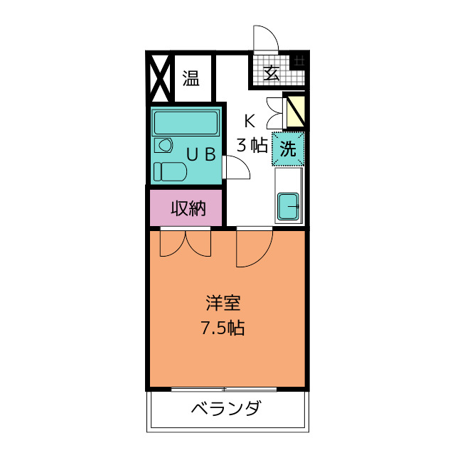 アンフェニ鶴田の間取り