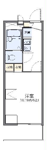 レオパレスカーサ　クワトロの間取り