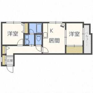 シルキーハイツ新道東の間取り