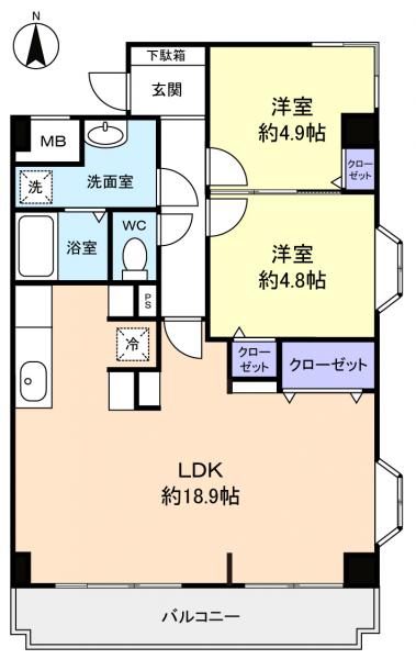 ラ・フォレ薬円台の間取り