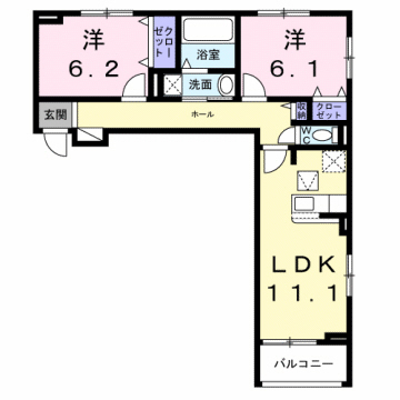 グレース讃良の間取り