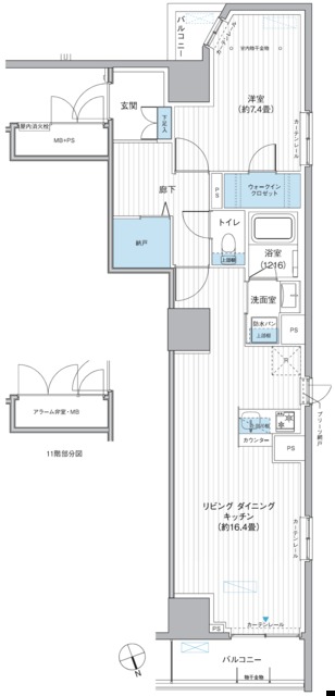 栖-すみか-浅草蔵前の間取り