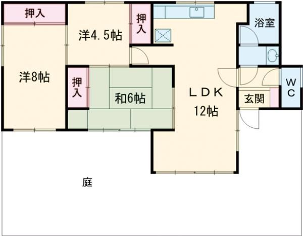 東京都立川市柏町３（一戸建）の賃貸物件の間取り