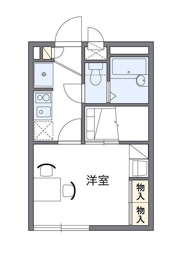 レオパレスwind fieldの間取り