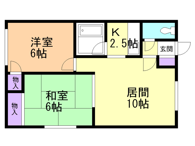 ハイツナルカワの間取り