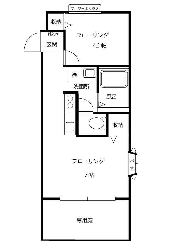 東京都世田谷区千歳台１（アパート）の賃貸物件の間取り