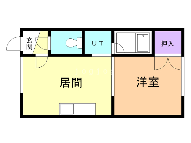 ＣｏｗＣｏｗ永山Ｂ（旧ラポール永山）の間取り