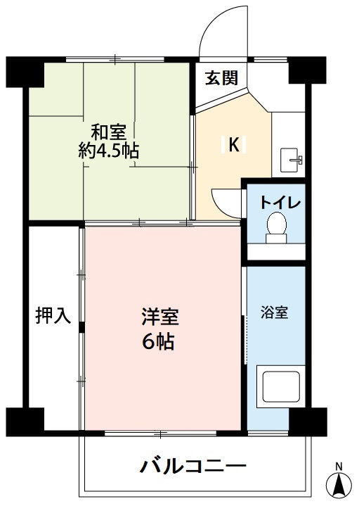 ビレッジハウス仁木３号棟の間取り