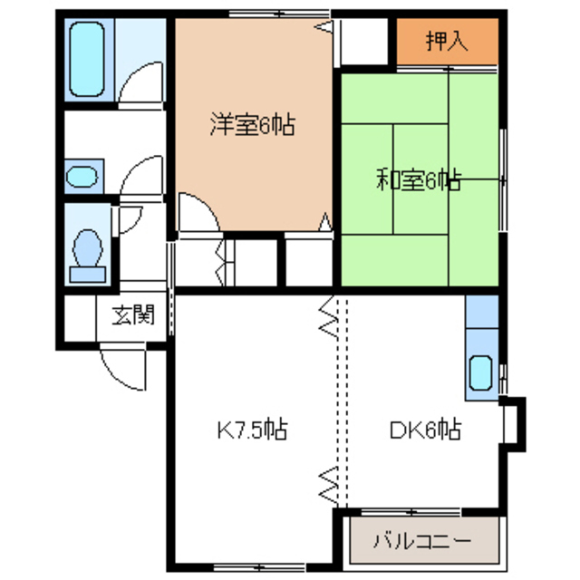 クレストタウンズＢの間取り