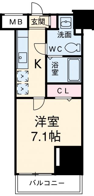 ラフィスタ川崎の間取り