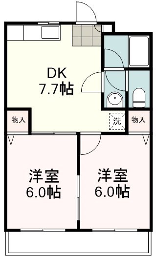 パレオ８番館の間取り