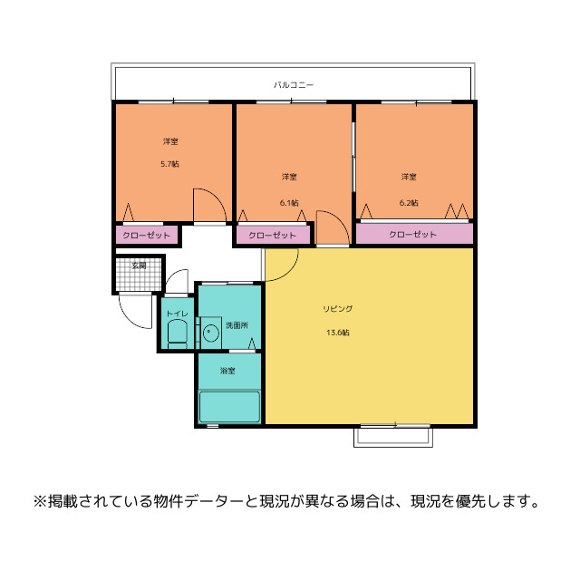 【コンチネンタル堀川の間取り】