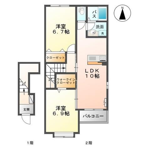 エグゼ徳尾の間取り