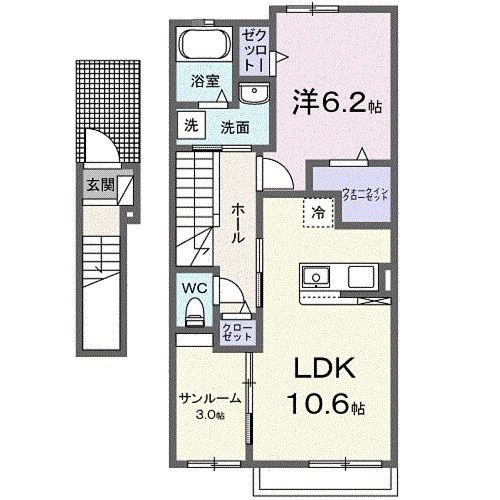 カーサ・紫木蓮の間取り