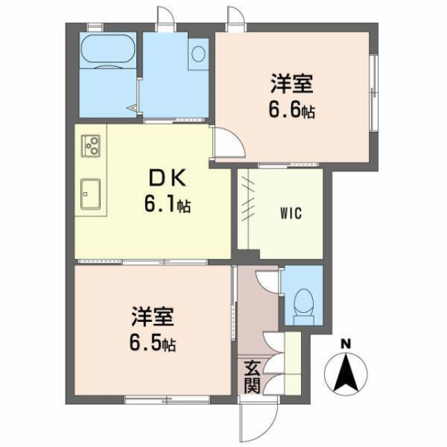 シャーメゾン高岡の間取り