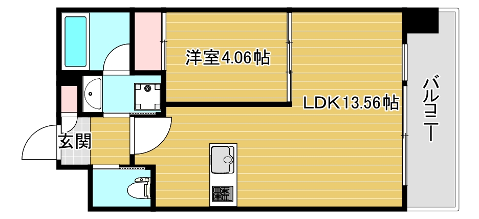 【プレジオ弁天町の間取り】