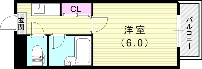 山路ハイツの間取り