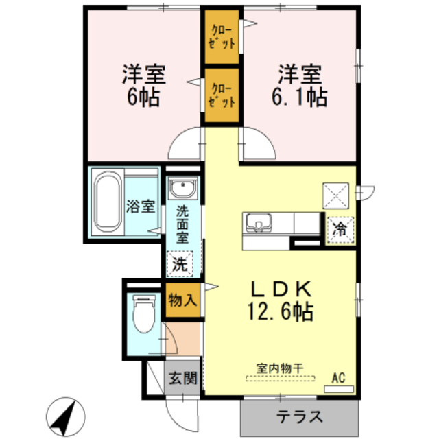 グランソレイユ　IVの間取り