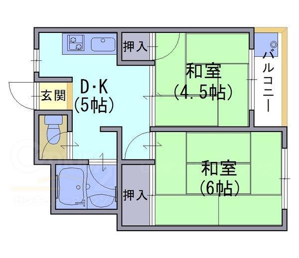 BNコート洛西の間取り