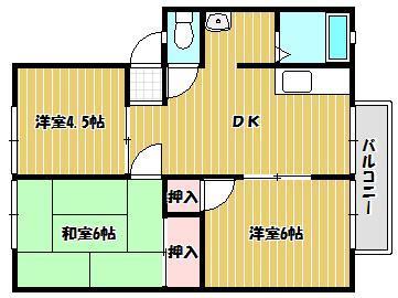 ハイツ瀬戸Ａ棟の間取り