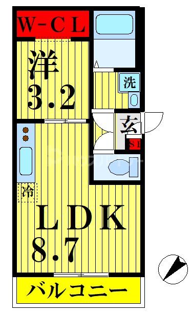 【さいたま市北区土呂町のアパートの間取り】