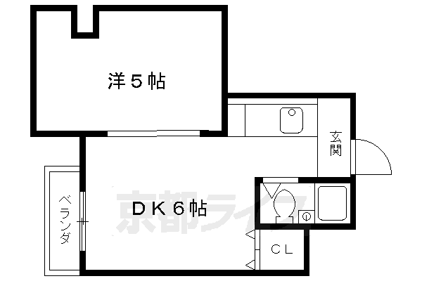 【京都市下京区平居町のマンションの間取り】