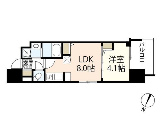 広島市南区大須賀町のマンションの間取り