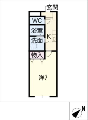 グレイトフルフジワラ　Ａの間取り