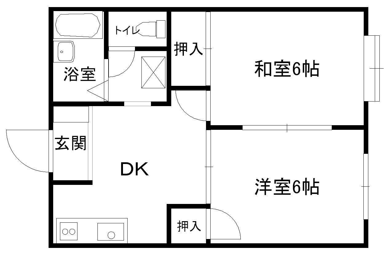 メゾンＯＫＡＺＡＫＩの間取り