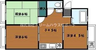 横浜市磯子区丸山のマンションの間取り