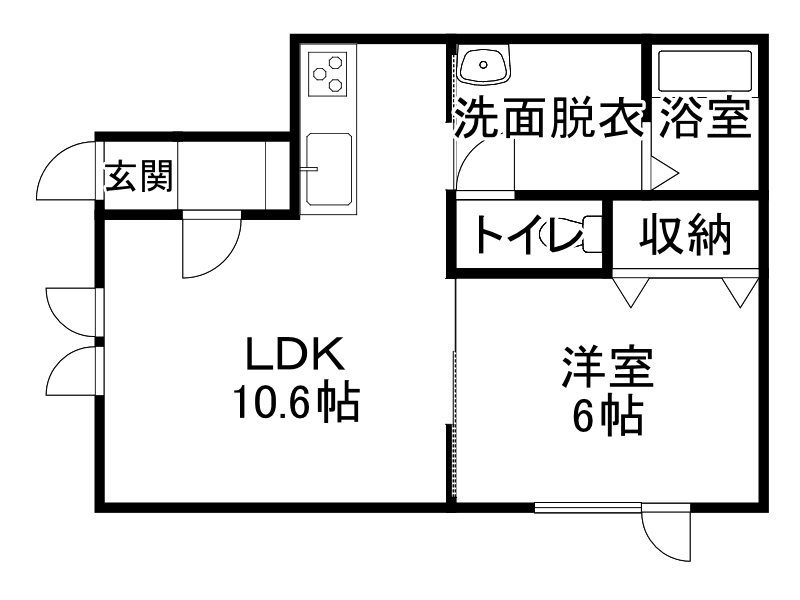 レジデンスやまと壱号館の間取り