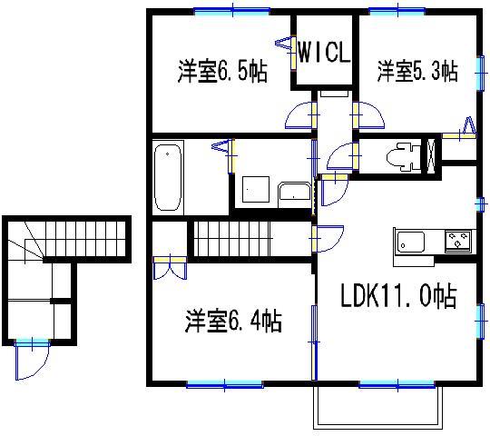 ミル　レーヴの間取り