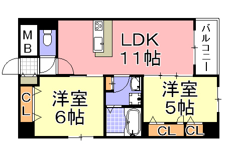 パークヴィラ住吉大社の間取り