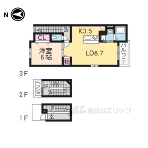 フォレストコート２の間取り