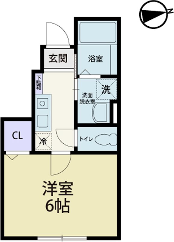 アベニールSの間取り