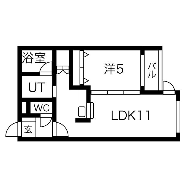 モルティーニ南郷の間取り