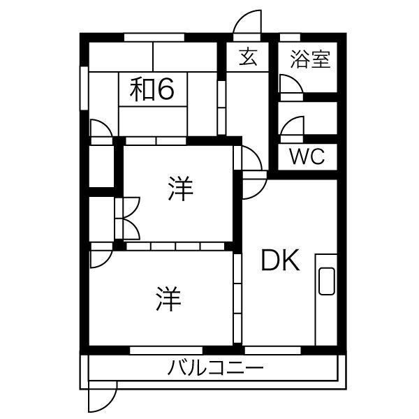 メゾンかわはらの間取り