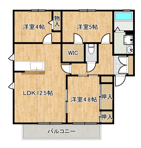 オペラハウス弐番館の間取り