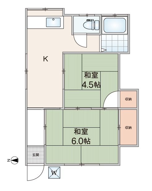 興東ハイツの間取り